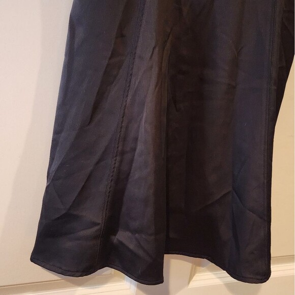 NWT Urban Outfitters black satin silk feel sleeveless mini dress L - Picture 4 of 5